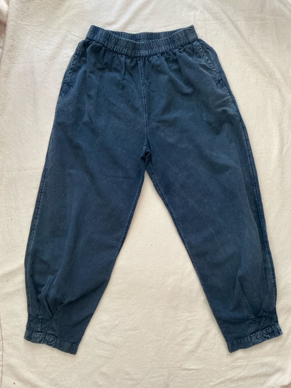 S Urban outfitters Cotton Linen Deep Blue Pants